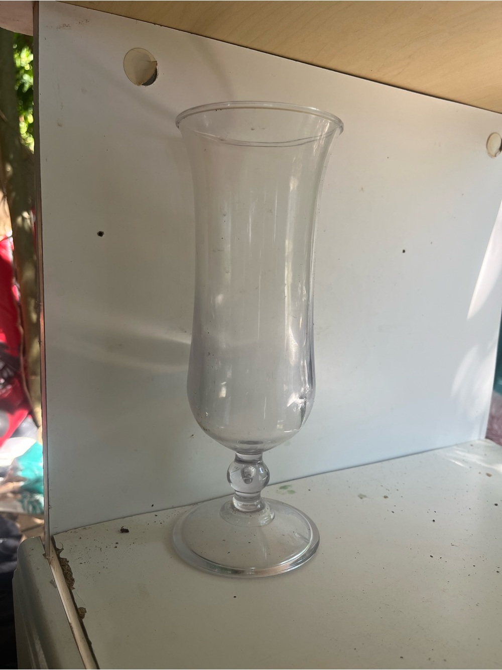 Clear Glass Hurricane Vase - Home Accents
